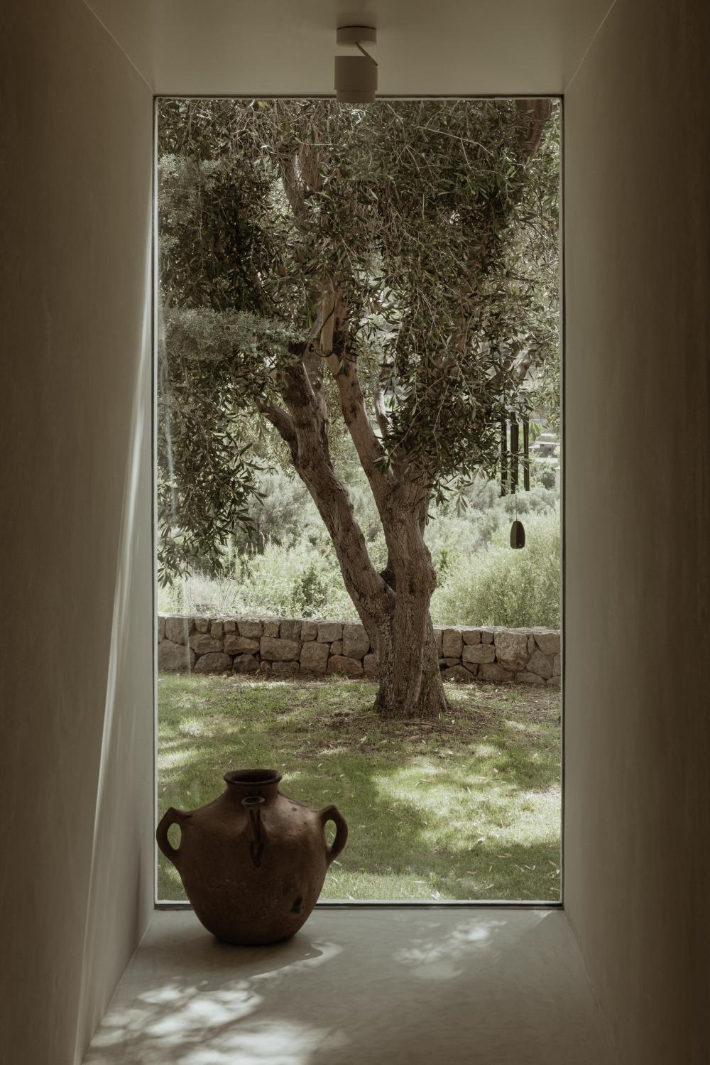 Gartenaussicht gardenview Festverglasung tree vase